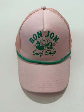 Ron Jon Surf Shop Mermaid Graphic Trucker Hat Pink Snap Back